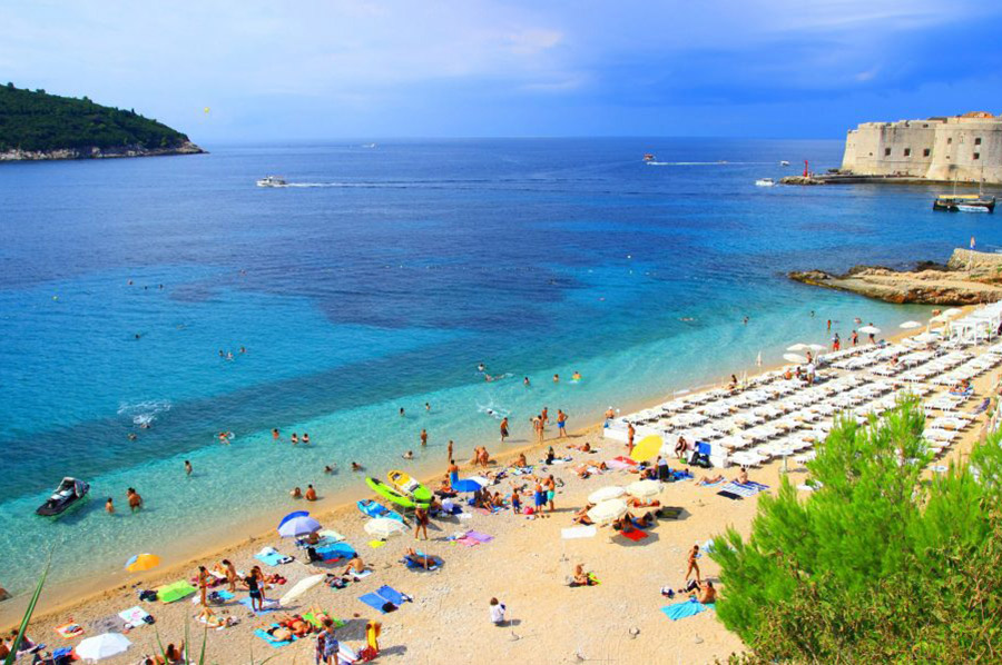 Banja Beach i Dubrovnik