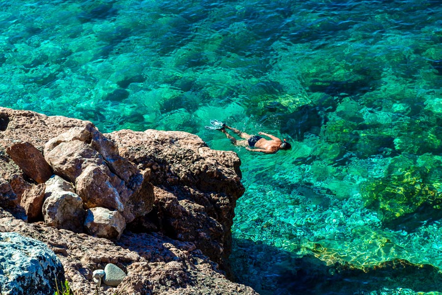 Snorkling i Tučepi på Makarskas Riviera