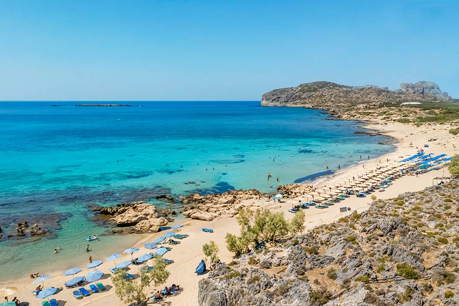 Falassarna Beach på Kreta