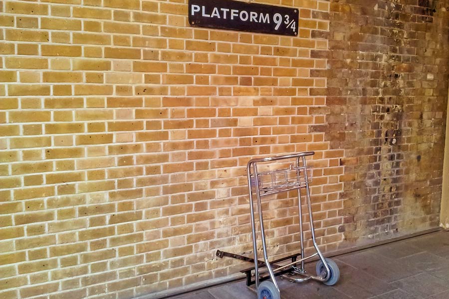 Platform 9 3/4 på King's Cross Station