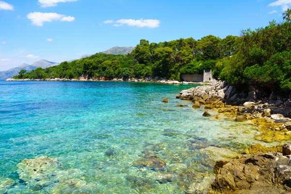 Øyer utenfor Dubrovnik