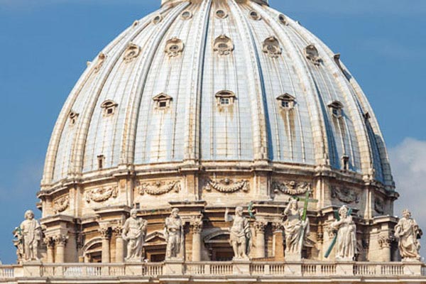 Peterskirken og Vatikanet i Roma