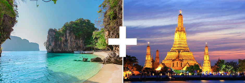 Velg en kombinasjonsreise i Thailand. Da får du en opplevelse du sent vil glemme.