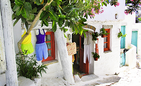 Små butikker på Samos