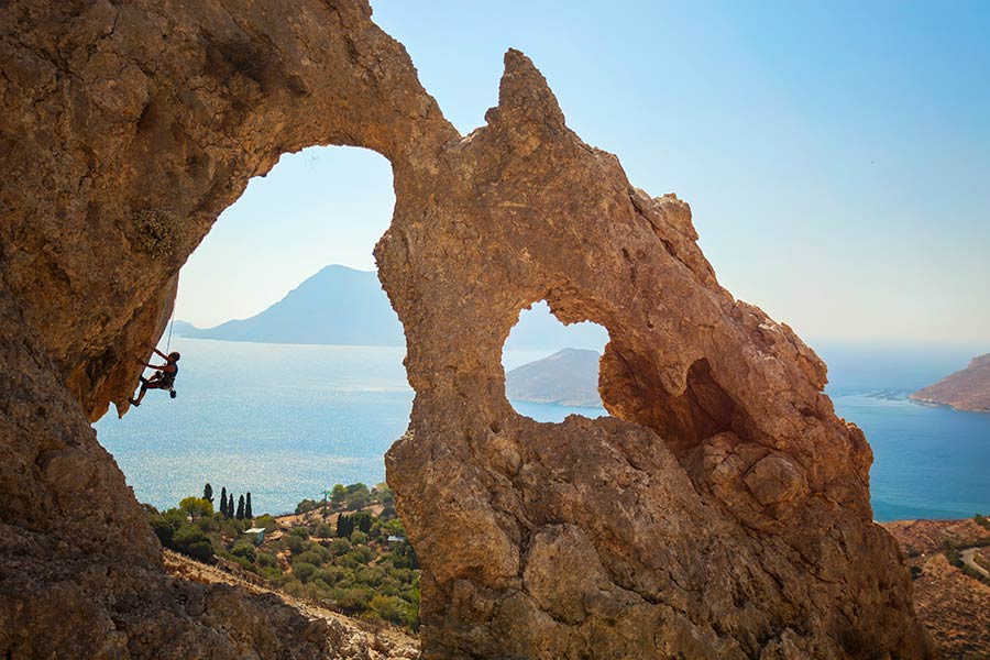 Alltid muligheter for klatring på Kalymnos