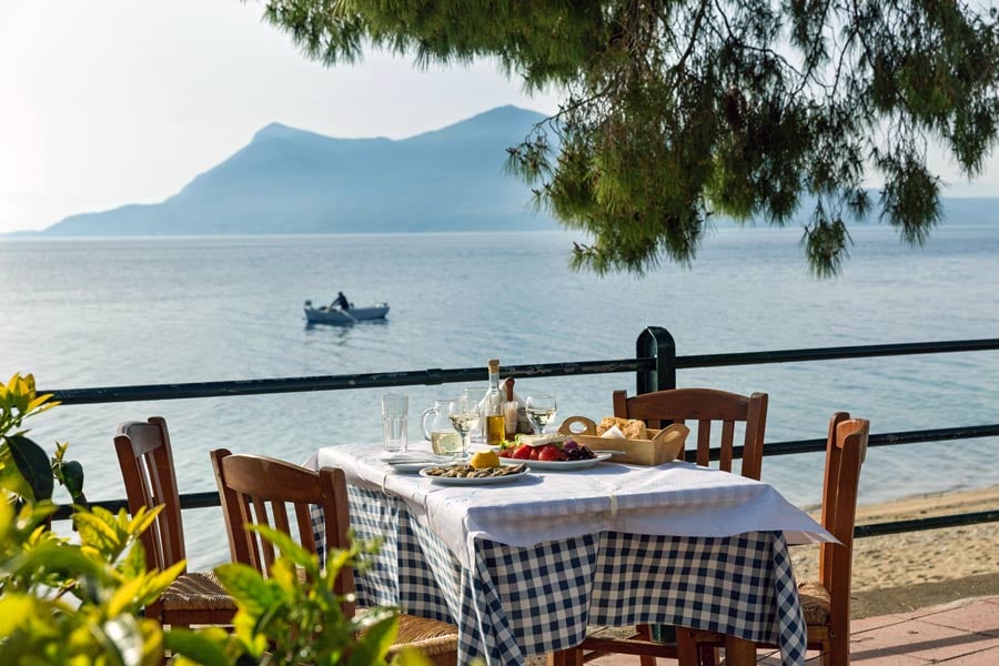 Restauranter på Santorini