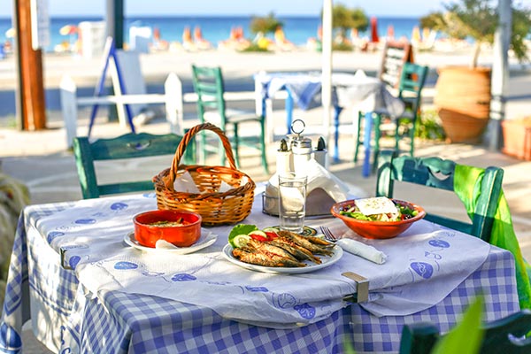 Bilde av: Mat på Korfu