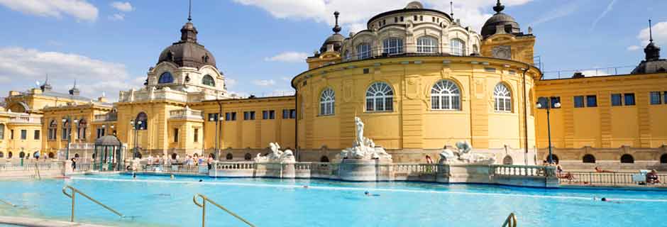 Berømt spa bad i Budapest: Széchenyi