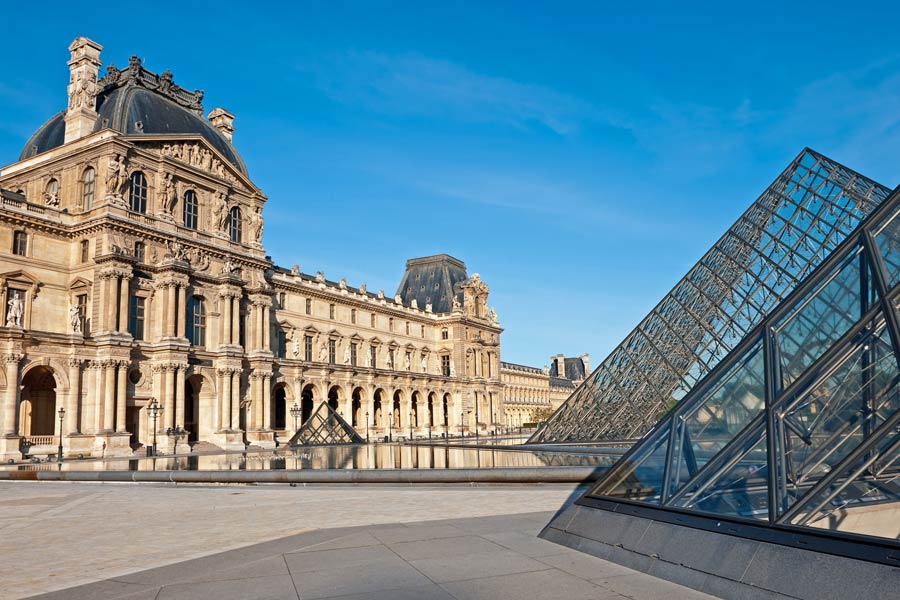 Louvre og Notre Dame