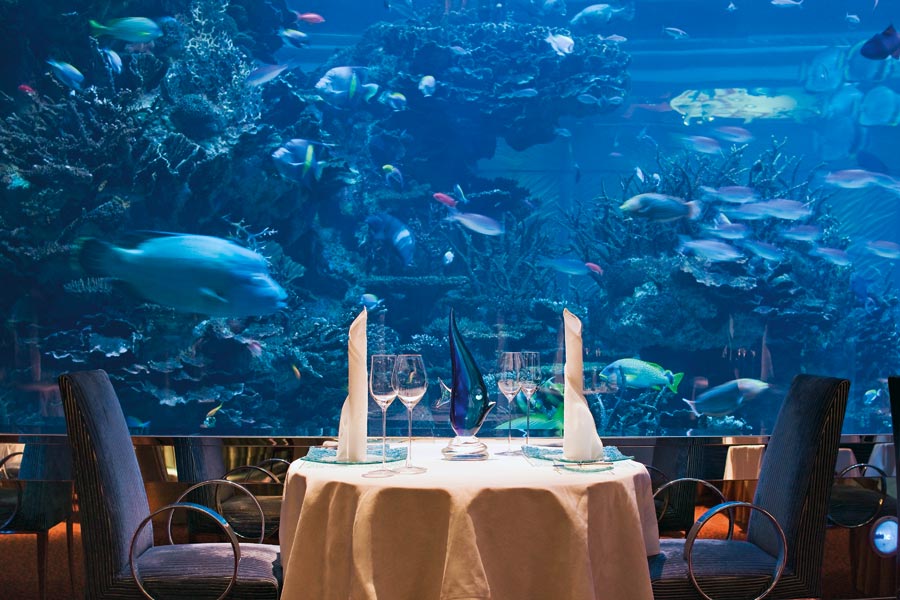 Restauranten på Burj Al Arab i Dubai