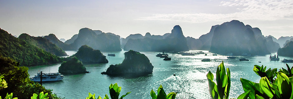 Halong Bay i Vietnam